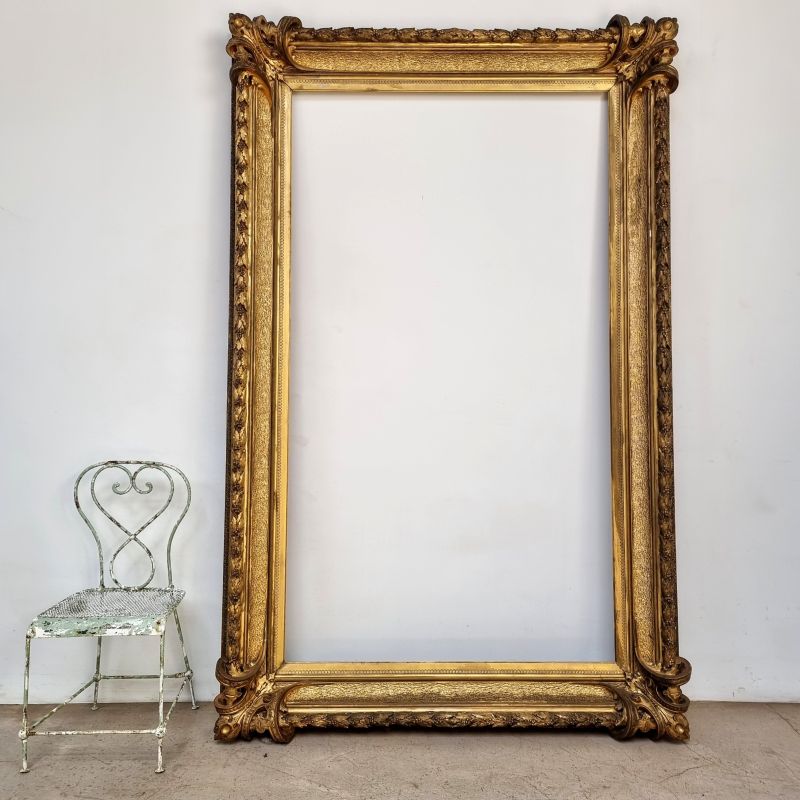 Huge 19th gilded frame