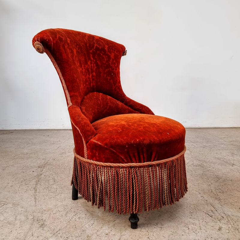 Set of 4 Napoléon III armchairs. Alternate view