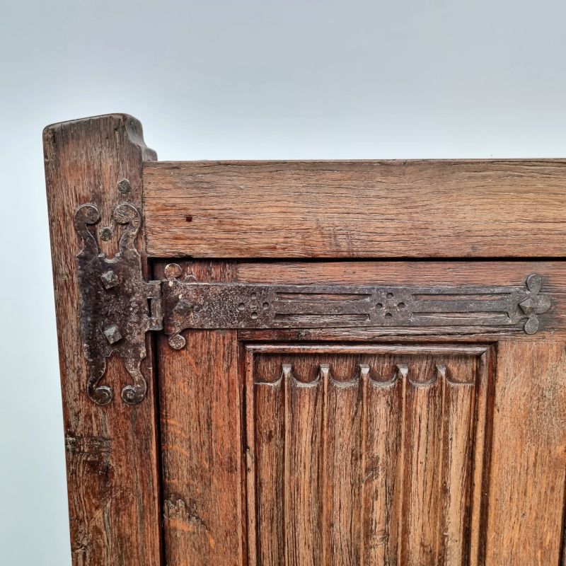 Exceptional massive oak sideboard circa 1900. Alternate view