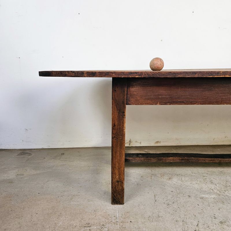 Very large oval community 19th table. Alternate view