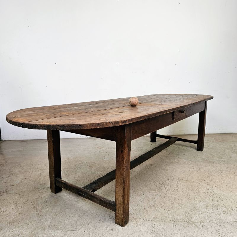 Very large oval community 19th table