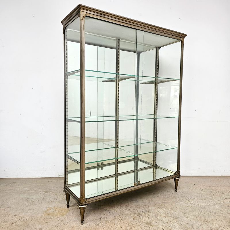 Superb brass display case circa 1900