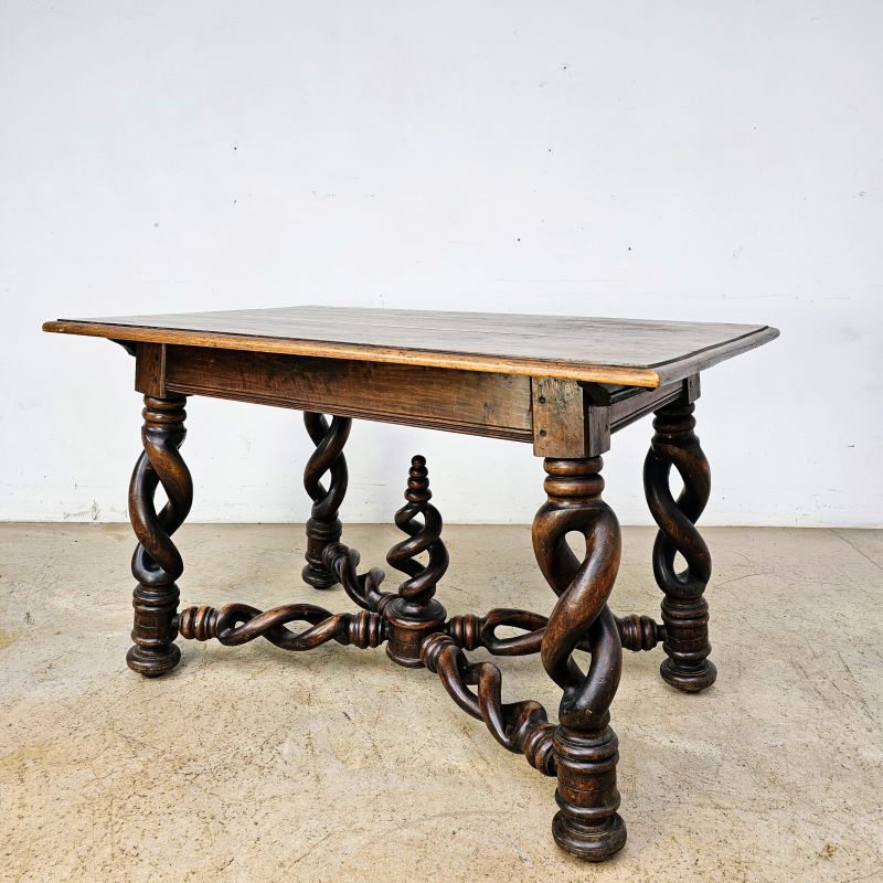 Late 19th Century French 'Barley Twist' End Table