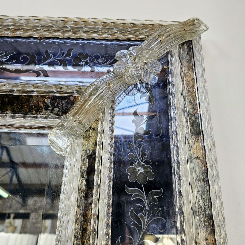 Huge & beautiful Venitian mirror. Alternate view