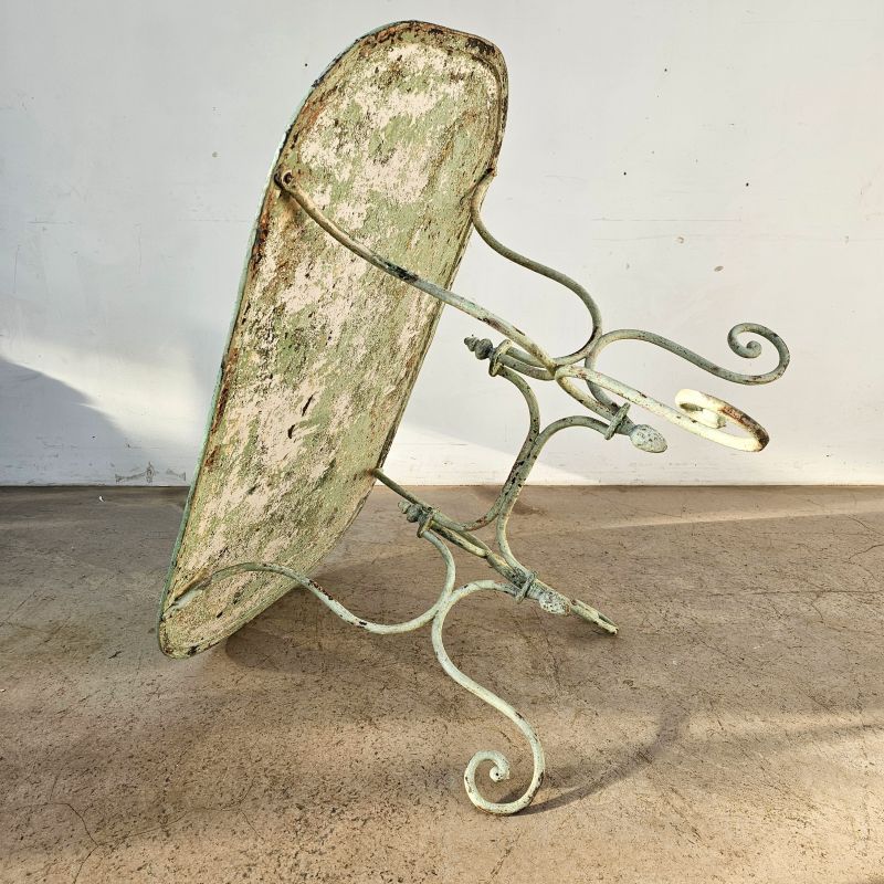 Very nice 19th century garden table. Alternate view