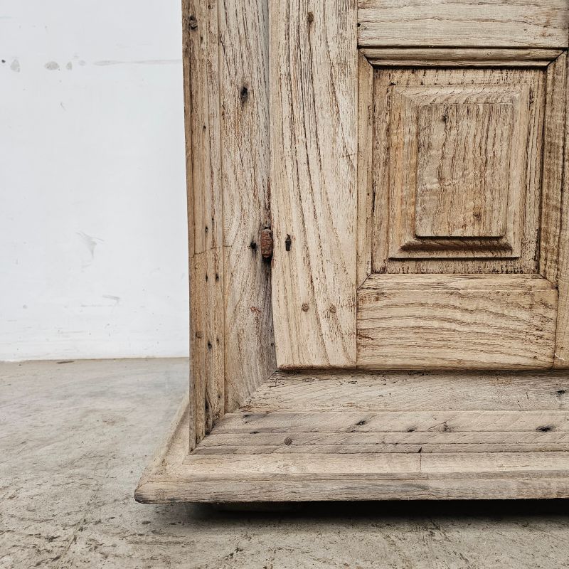 Pretty 18th century sideboard in whitewashed oak. Alternate view