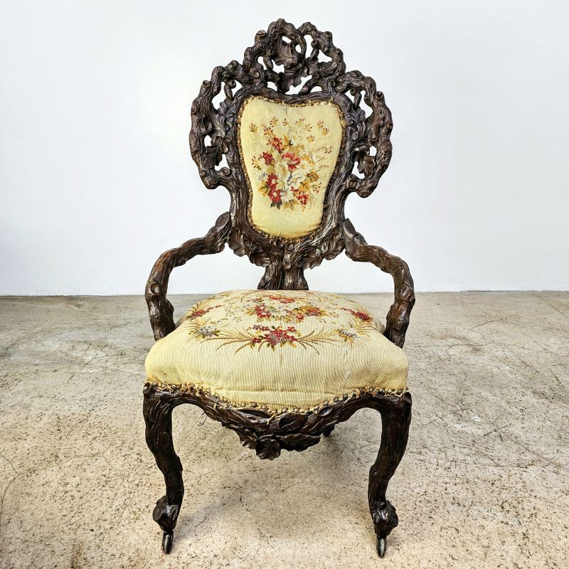 Nice forêt noire armchairs circa 1900