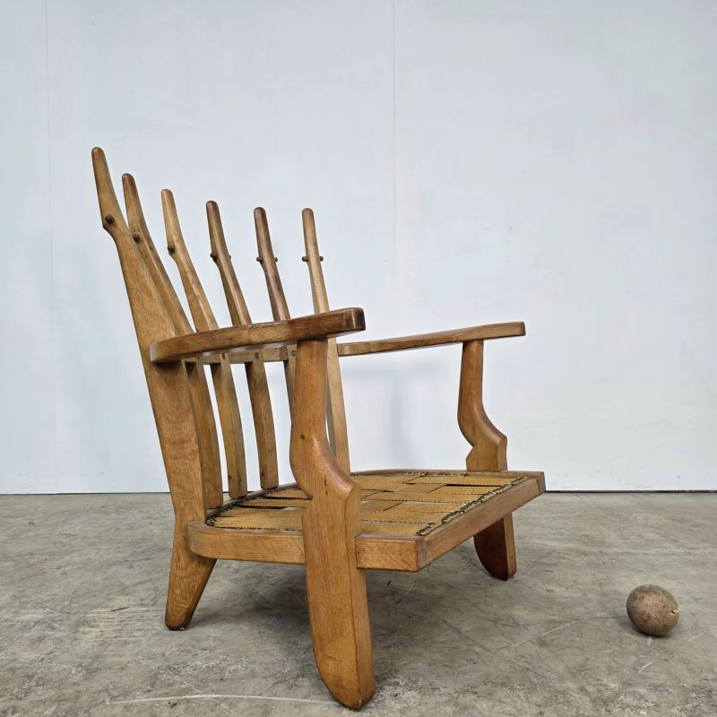 Guillerme Et Chambron , Fauteuil En Chêne , Edition Votre Maison,. Autre prise de vue