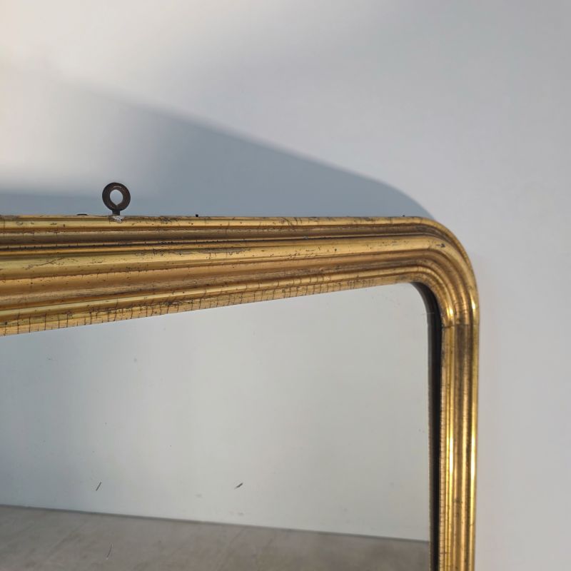 Beautiful  19th Louis Philippe gilt mirror. Alternate view